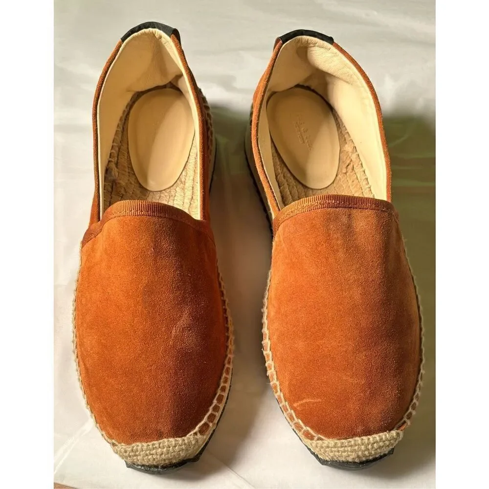 Rag & Bone Suede RB Espadrille Runner in Redwood Tan NWOB Size 8